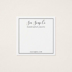 Modern Visning Card Fyrkantigt Visitkort