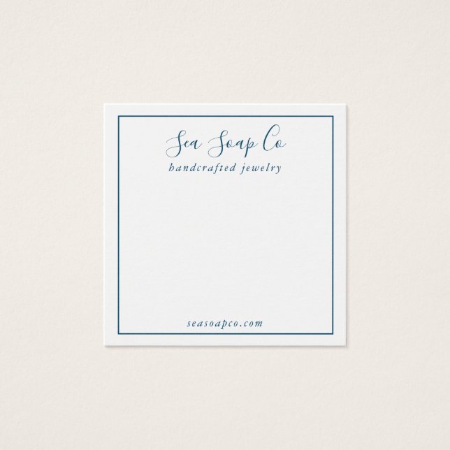 Modern Visning Card Fyrkantigt Visitkort (Framsida)