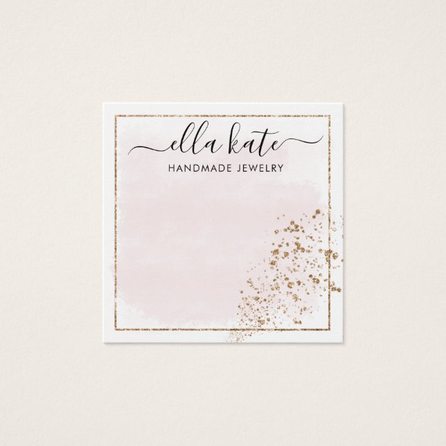 Modern Visning Card Fyrkantigt Visitkort (Framsida)