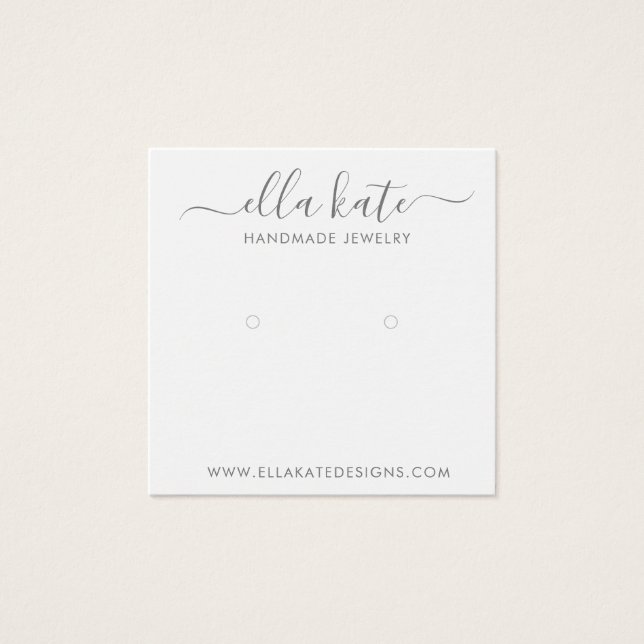 Modern Visning Card Fyrkantigt Visitkort (Framsida)