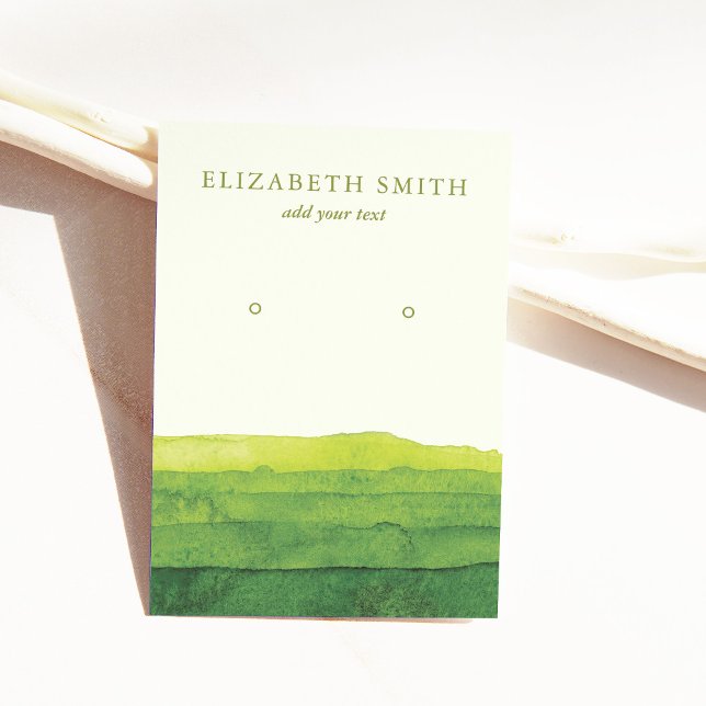 Modern Visning för avläsning av Grönt Visitkort (Skapare uppladdad)