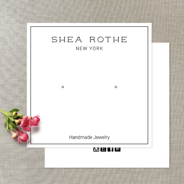 Modern Visning för Coola  för visning av stam Fyrkantigt Visitkort (Skapare uppladdad)