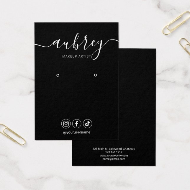 Modern Visning för enkel läsning av skript Visitkort (Kontor)