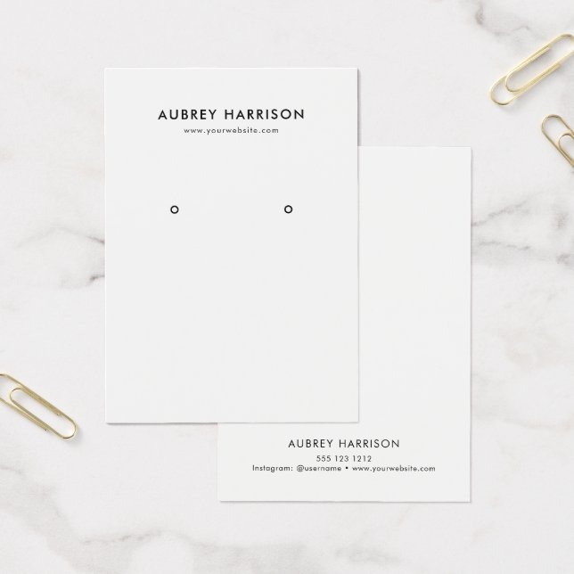 Modern Visning för enkel uppläsning Visitkort (Kontor)