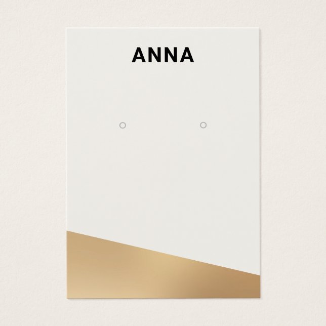 Modern Visning för judavläsning i Guld Visitkort (Framsidan)