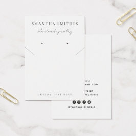 Modern visning för judiskt halsband visitkort