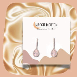 Modern Visning för landskapsyta i Måne Fyrkantigt Visitkort