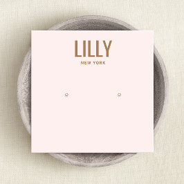 Modern Visning för Ljus rosa avläsning av stud Fyrkantigt Visitkort