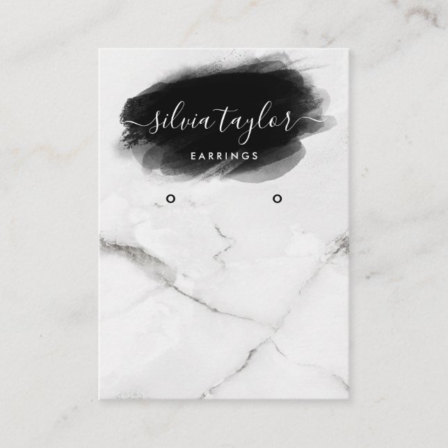 Modern visning för minimal avbildning av kalligraf visitkort (Framsida)