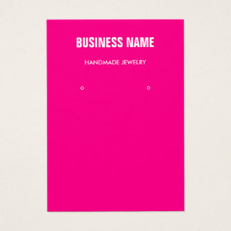 Modern visning för rosa av smycken trendig visitkort