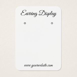 Modern visning för svartvit anpassningsbar visitkort