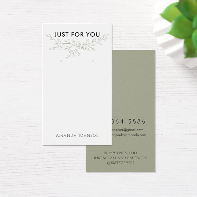 Modern Visning för tidig  i Gren Visitkort (Skivbord)