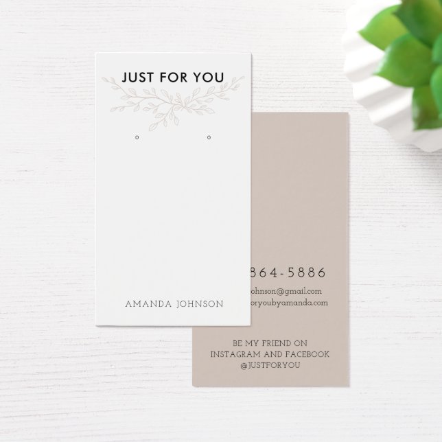 Modern Visning för tidig  i Gren Visitkort (Skivbord)