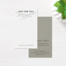 Modern Visning för tidig  i Gren Visitkort