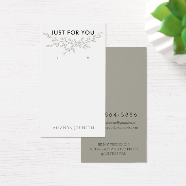 Modern Visning för tidig  i Gren Visitkort (Skivbord)