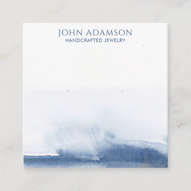 Modern Visning för tidig varning för Abstrakt Fyrkantigt Visitkort (Framsida)