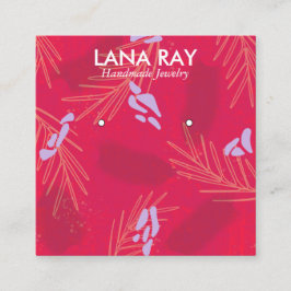 Modern Visning för tropisk botanisk avläsning Fyrkantigt Visitkort