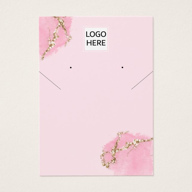 Modern Visning för vattenfärgsredigering av Neckla Visitkort (Framsidan)