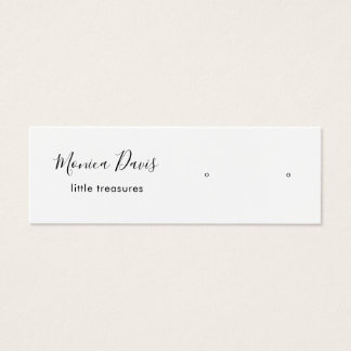 Modern Visning-kort för enkel avläsning av vit stu Litet Visitkort