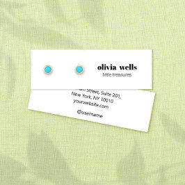 Modern Visning-kort för enkel avläsning av vit stu Litet Visitkort