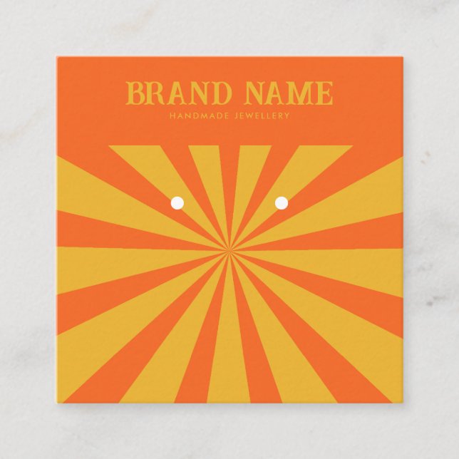 Modern Visning-kort för fetstil, färgstark stjärna Fyrkantigt Visitkort (Framsida)