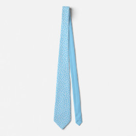 Modern vit &blå slips