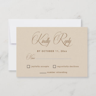 Modern vit boho blomsterbåge bröllop RSVP-kort