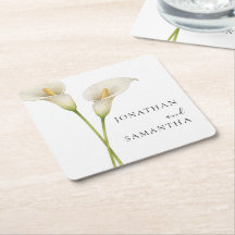 Modern vit Calla Lili Blomma Bröllop