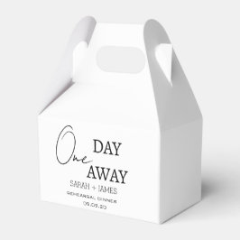 Modern vit en dag - daglig repetitionsmiddag Party Presentaskar