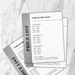 Modern Vit Falsk Silver Rand Kraftfull Skönhet Flygblad