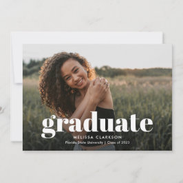 Modern vit fet Student-text, foto Studenten Meddelande