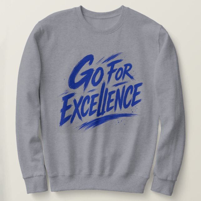 Modern vit grafisk t-shirt lång ärmad tröja (Design framsida)