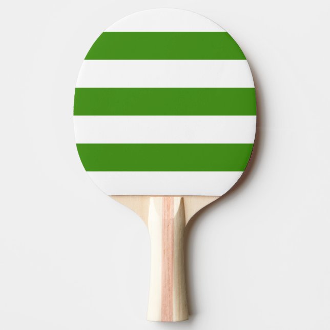 Modern Vit, Grön Rand Pingisracket (Framsidan)