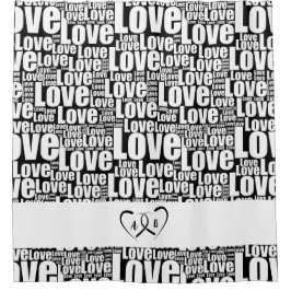 Modern vit Kärlek-typografi och vänstra hörn