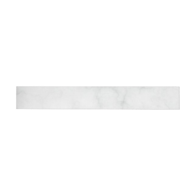 Modern vit marmor etikettband (Individual)