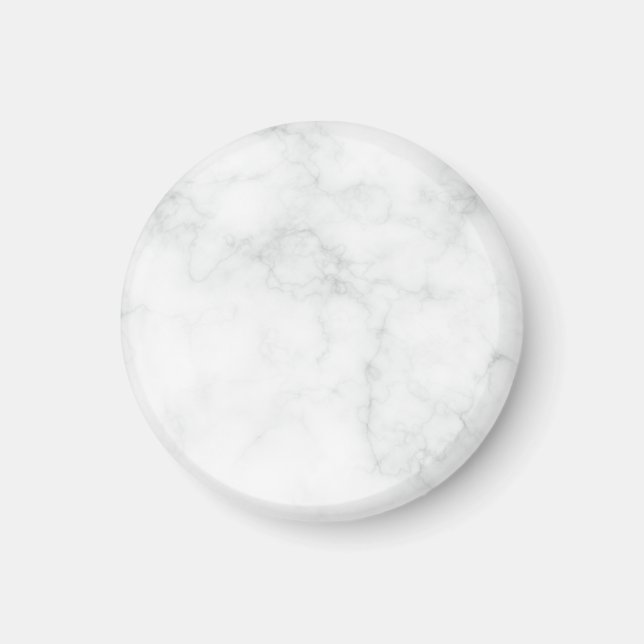 Modern vit marmor magnet (Framsidan)