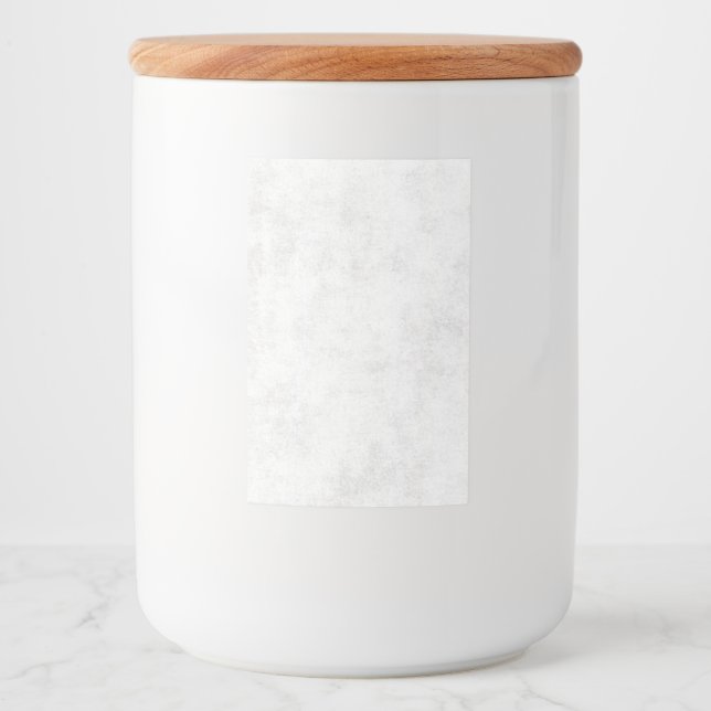 Modern vit marmor mat etikett (Framsida)