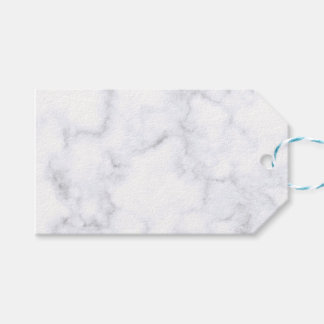 Modern vit marmor presentetikett