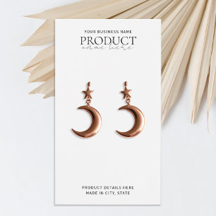 Modern vit minimalist anpassad visningskort visitkort