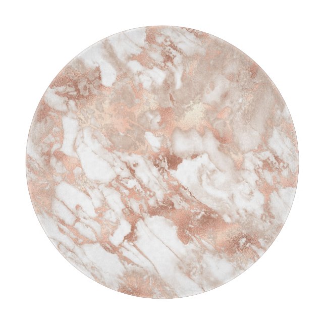 Modern vit och roséguld marmor mönster (Framsidan)