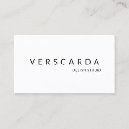 Modern vit och svart, fetstilt design Studio Beaut Visitkort