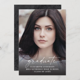 Modern Vit skriptfotomeddelande i Studenten Meddelande