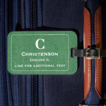 Modern vit text på grön denimtryck