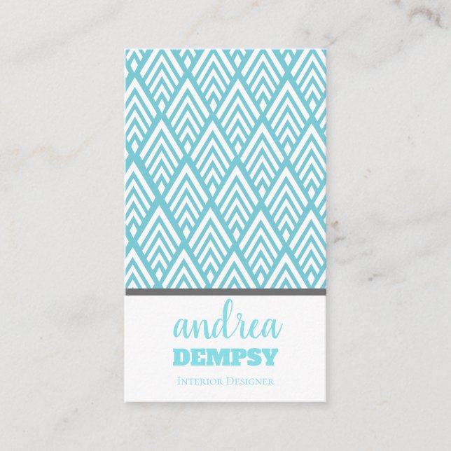 Modern Vita dekopilar Visitkort (Framsida)