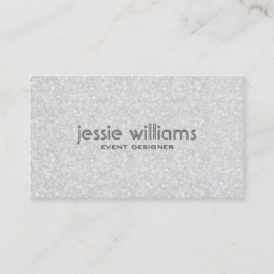 Modern Vita Glitter och Sparkles Visitkort