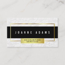 Modern vitmarmor med svart och guld