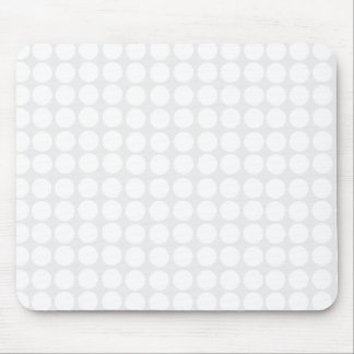 Modern vitpolka dots Mousepad Musmatta