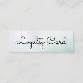 Modern Vitt övertoningssalon Lojalitetskort