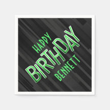 Modern Vuxen Grönt Birthday