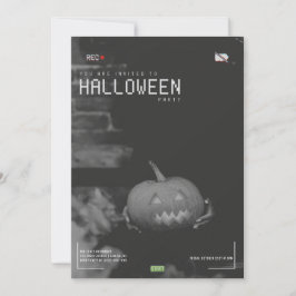 Modern Vuxen Halloween fest-inbjudan Inbjudningar